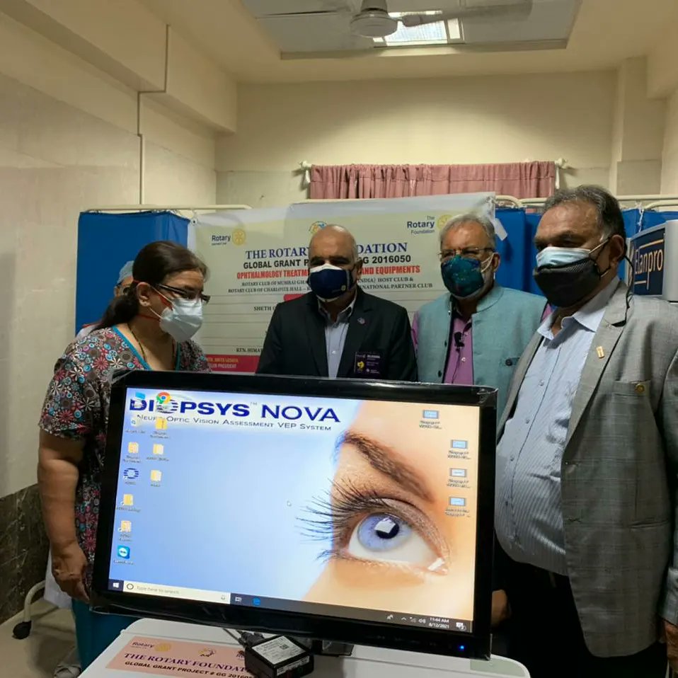 RotaryGhatkopar's tweet photo. Rcmg under Global Grant donated  Electro Physiology Diagnostic System for Vision At KEM hospital 12th August

#RCMG #Rotary #Ghatkopar #rotaryinternational #rid3141 #rotarydist3141 #dreamteam #dreamyear https://t.co/0rsjW8iDyh