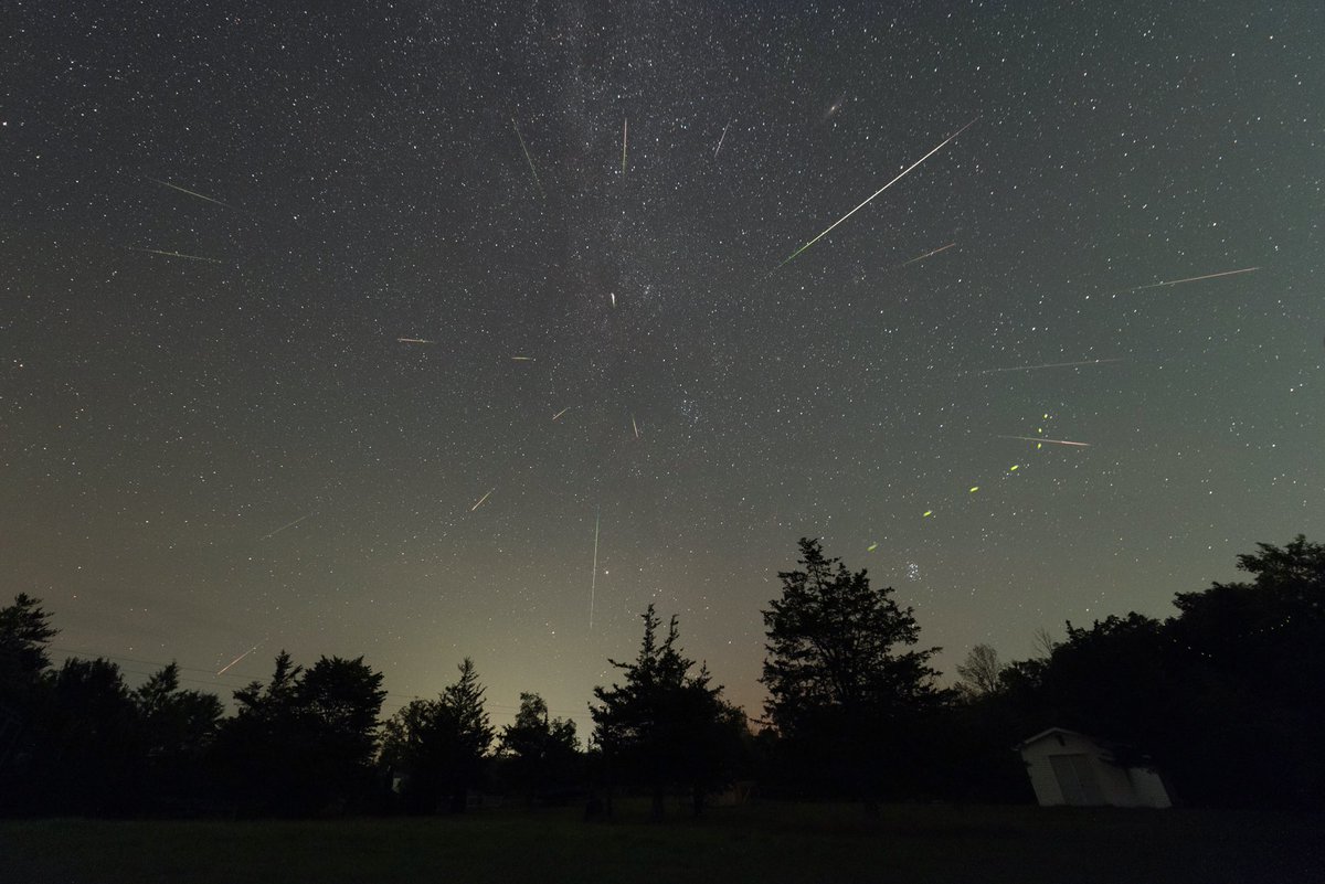 Perseid meteor shower peaked last night. Miraculously the skies cleared and we had a beautiful display. #astronomy #StormHour @weathernetwork #nikonphotography #YKG @The_SolarSystem @EpicCosmos