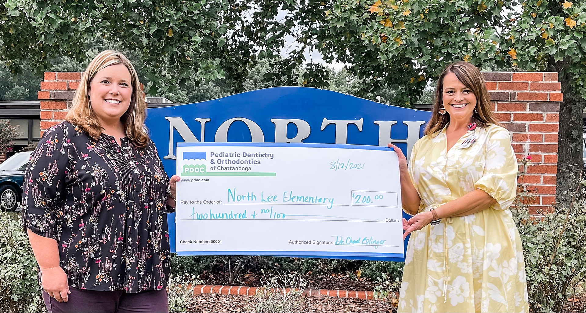 Pediatric Dentistry Orthodontics Of Chattanooga Congratulations To North Lee Elementary They Won A Donation From Pediatric Dentistry And Orthodontics Of Chattanooga For Having The Most Student Representation At The