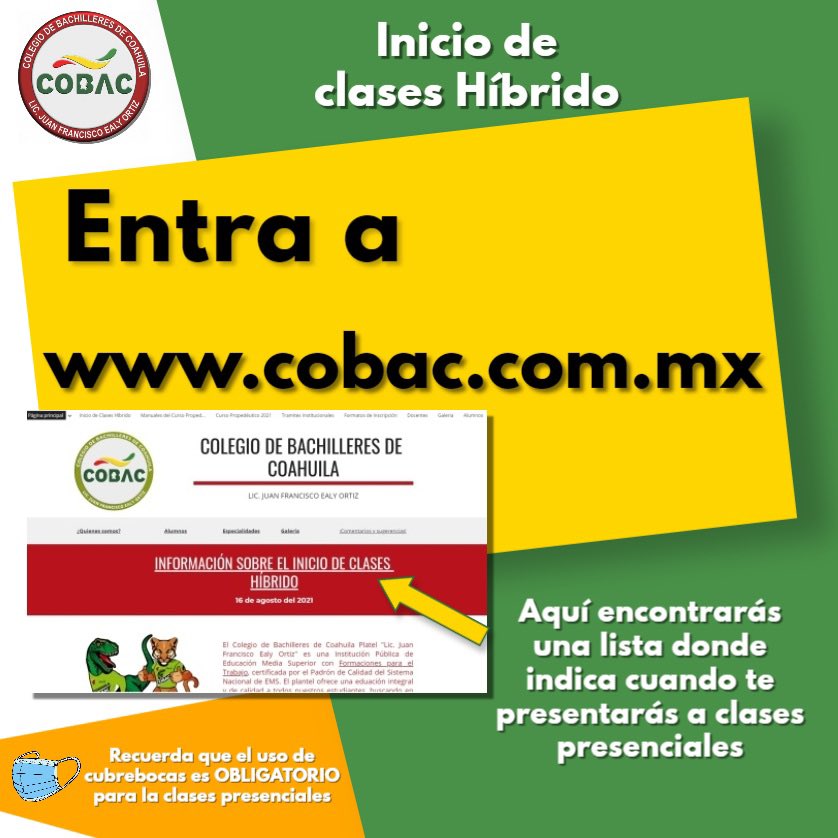 cobacjfeo's tweet photo. Regreso a clases Híbrido !!! https://t.co/iMccwd9KEl