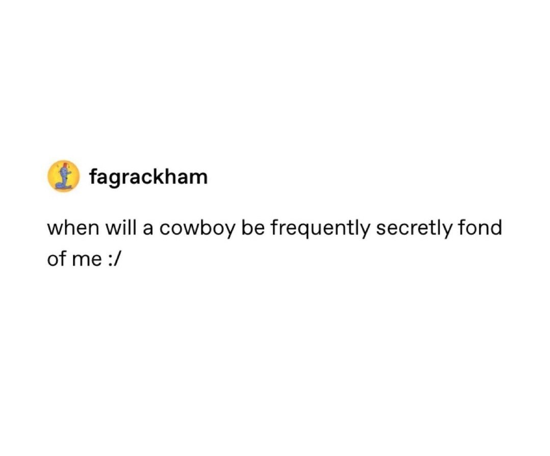 cowboyotd's tweet photo. yee haw 😔 https://t.co/pVpib5NEmn