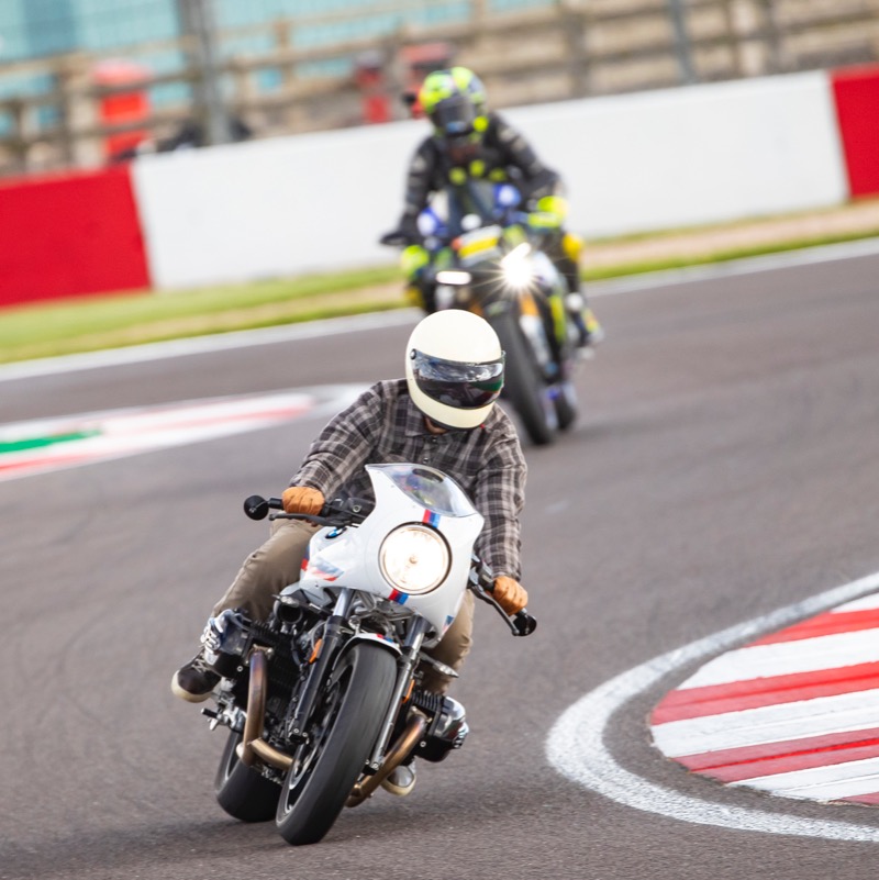 bennetts_bike's tweet photo. Bennetts customers and BikeSocial members enjoying #DoningtonPark this evening - straight after the @OfficialBSB riders left the circuit ⤵