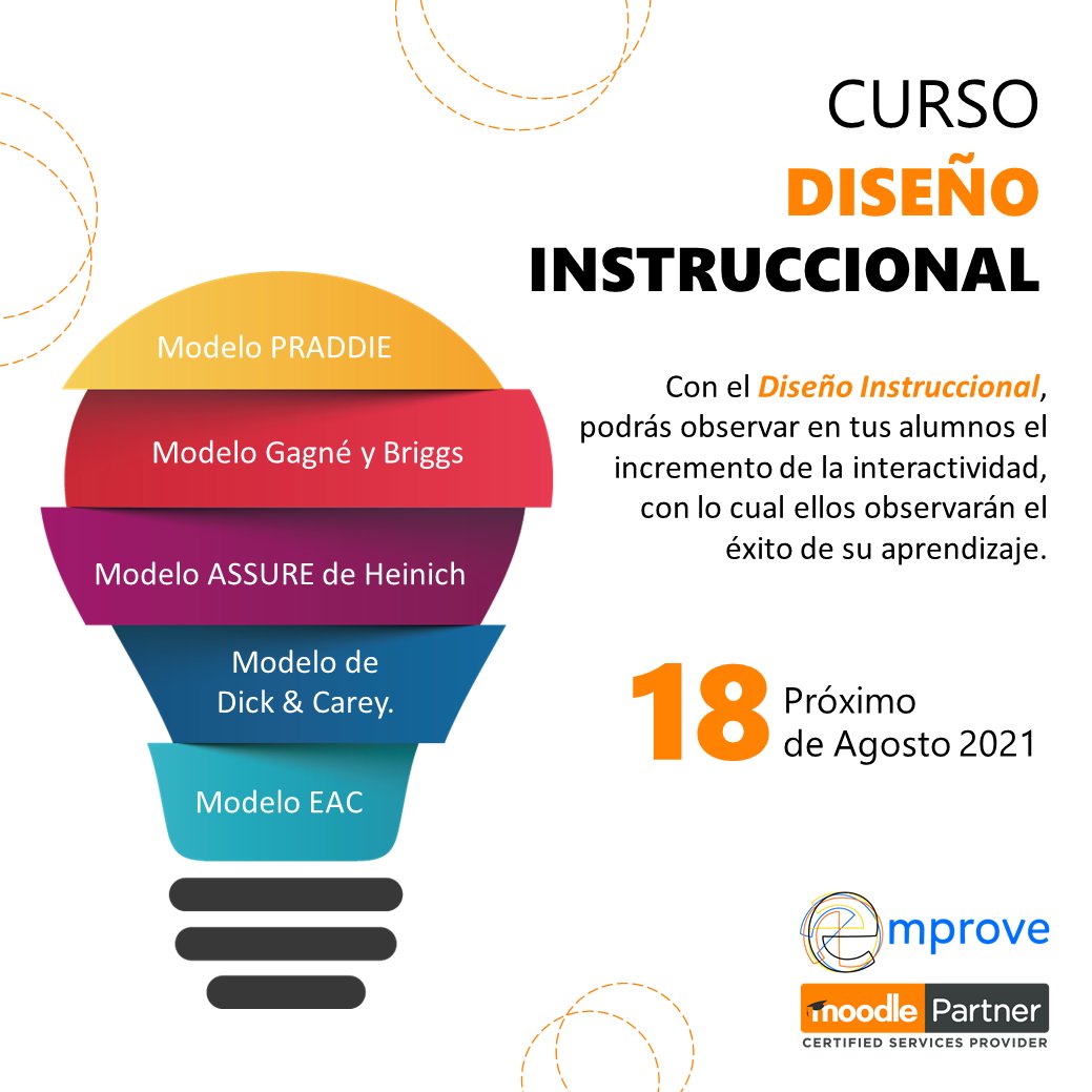 e_moodle's tweet photo. ¿Estás listo para crear actividades y experiencias de aprendizaje en línea con los objetivos de tus cursos con Diseño Instruccional? 👩‍🏫
Inscríbete 🙋
✅ 40 horas.
✅ 4 módulos.
✅ 4 live meeting.
✅ 1 constancia.
Si deseas conocer más información, escríbenos vía inbox 📨 https://t.co/0bCdoeU0ZK