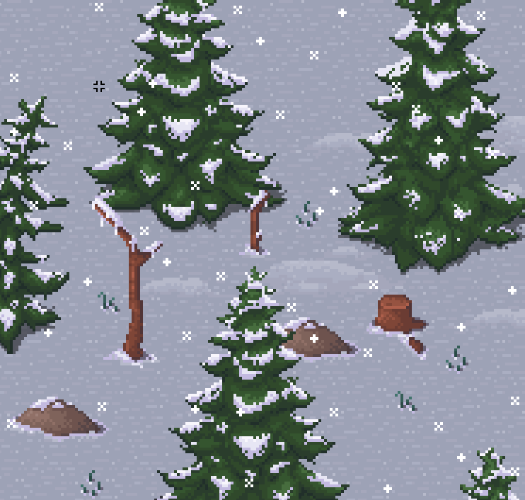 NotAboutUsGame's tweet photo. Alive and working on new biome :)
#pixelart #indiegame #gamedev #rpg #fantasy #game #indie #aseprite #snow #winter https://t.co/Xl8sc0Gmkv