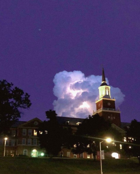 Did you catch last night’s light show? ⚡️☁️ In just a few days campus will be booming once again!

[📷: oliviaheister]
