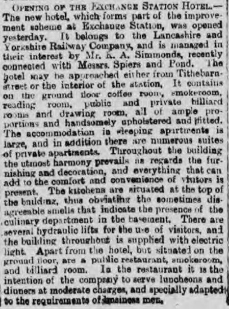 Liverpool1207's tweet photo. The Exchange Station Hotel on Tithebarn Street opened on 13th Aug 1888. The superb façade survives today. https://t.co/I60nYDmj3p