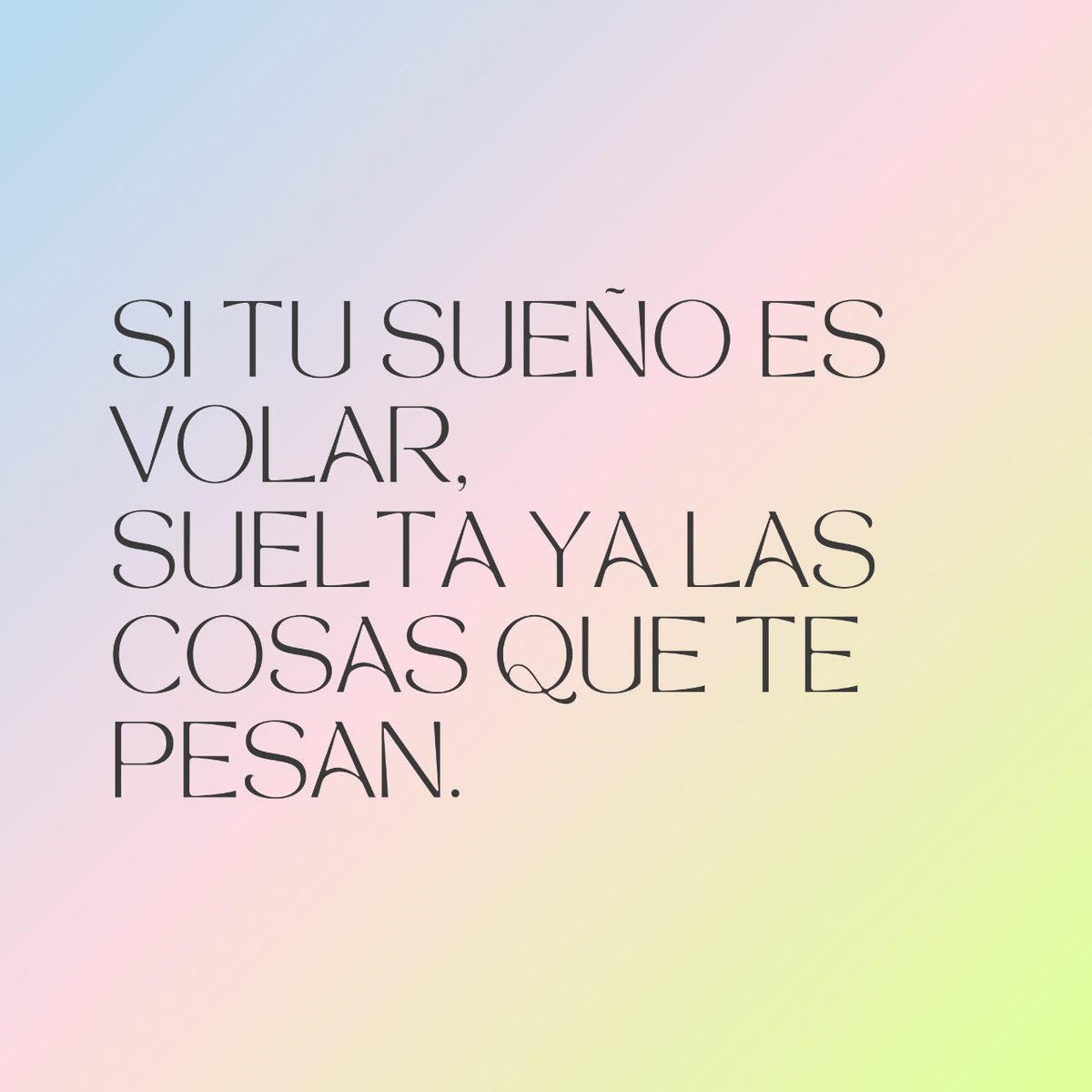 Aligera la carga y llega más alto. #GoodVibesOnly 🙌