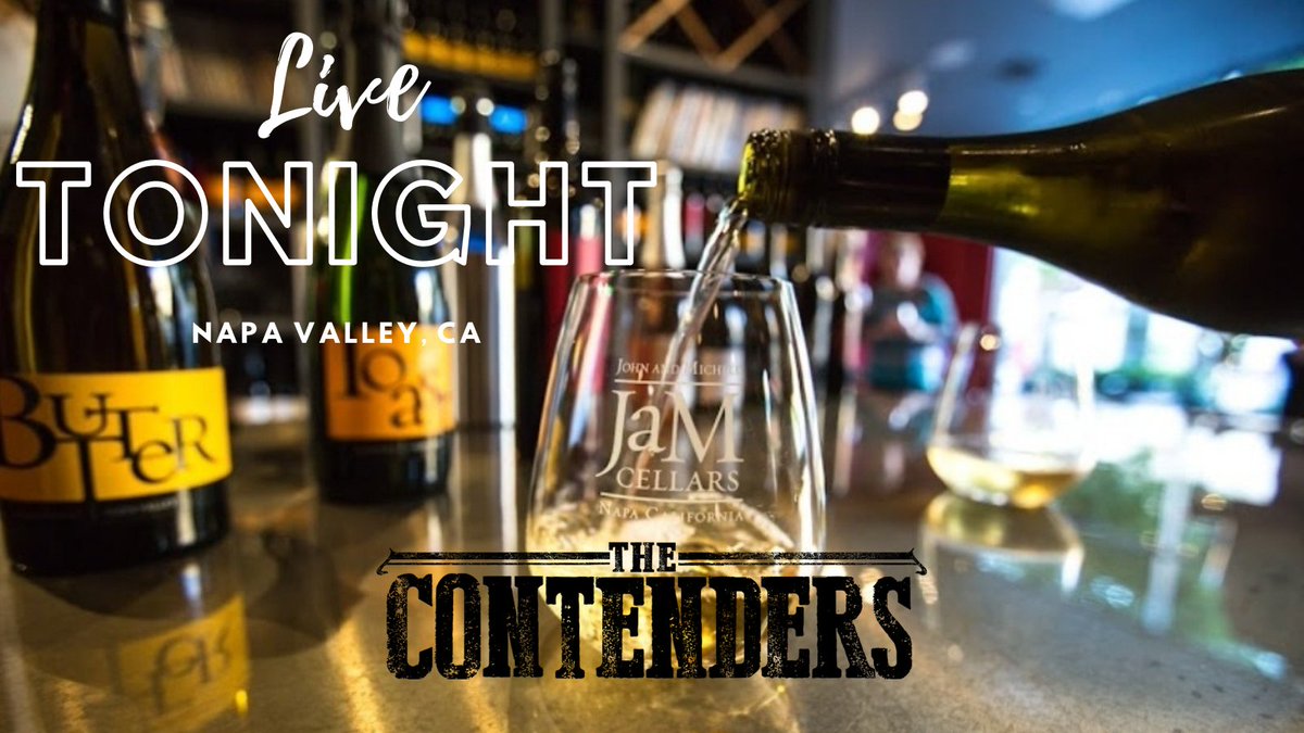 <a href="/contenderssongs/">The Contenders</a> are rolling into Napa for a show at the delightful <a href="/JaMCellars/">JaM Cellars</a>  TONIGHT