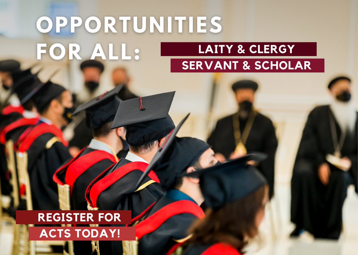 ActsLibrary's tweet photo. ACTS offers opportunities for all interest levels, as well as flexible program pathways. But don’t wait, registration for our fall semester closes August 20th. View our current courses, and apply here:
https://t.co/vcoyDanKnC
.
.
.
#coptic #copticeducation #education https://t.co/ow7Rp3RGUn