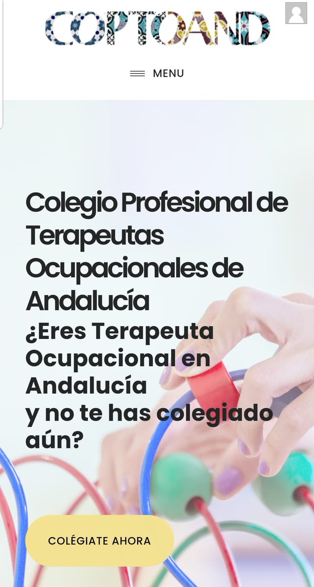 coptoandalucia's tweet photo. ATENCIÓN ‼️‼️
COPTOAND esta a punto de de finalizar la web y pronto se publicará para acceder a la colegiacion. Esta es una web completamente nueva adaptada a las necesidades del Colegio Profesional.
Ir preparando la documentación!!   #coptoand #terapiaocupacional https://t.co/VLdk4lU9HK