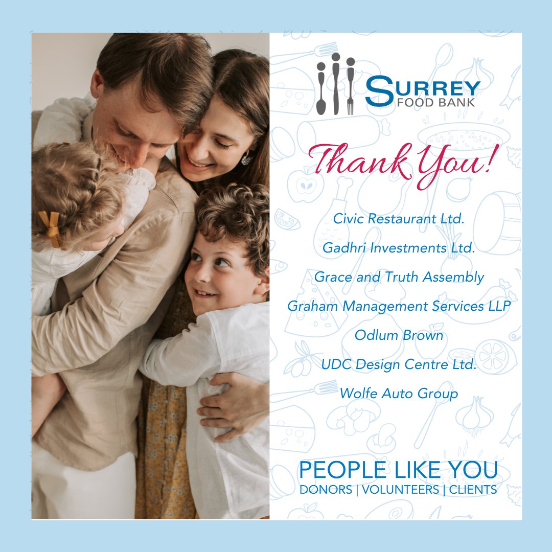 SurreyFoodBank's tweet photo. Thank you so much to our donors for supporting the SFB.
Keeping our community nourished is possible because of your generosity!
#surreybc #northdelta #cloverdale #community #givingback #givewhereyoulive #foodbanks #bcfoodbanks #supportingeachother #peoplelikeyou https://t.co/dGoW4pSEBm