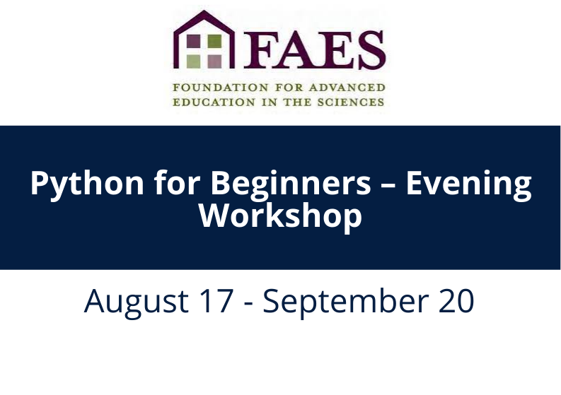 GeorgetownBGE's tweet photo. 📅 #Python for Beginners. In this introductory workshop, participants will learn how to create, read, transform, and visualize #data for #ScientificAnalysis. Learners will also gain skills in applying basic computer logic to scientific applications. https://t.co/kseyw6vBIb https://t.co/ADtmqeakEB
