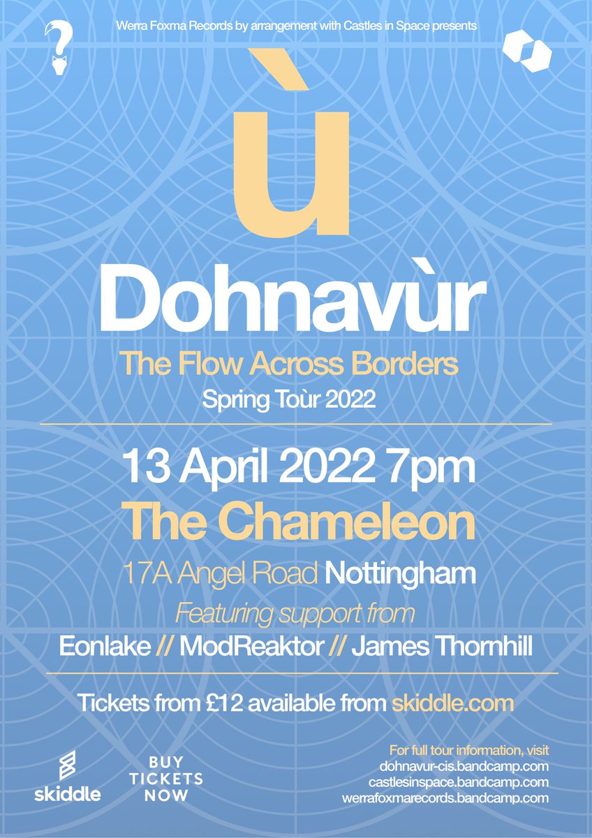 Dohnavùr (@dohnavur_) on Twitter photo NOTTINGHAM
Hope to see you at The Chameleon!
With yet more stunning support:
Eonlake <a href="/eonlake/">eonlake</a>
ModReaktor <a href="/ModReaktor/">ModReaktor</a>
James Thornhill DJ set <a href="/journothornhill/">James Thornhill</a>
Tickets on sale from 28 August via Skiddle
#tour #uktour #dohnavùr #nottingham NOTTINGHAM
Hope to see you at The Chameleon!
With yet more stunning support:
Eonlake <a href="/eonlake/">eonlake</a>
ModReaktor <a href="/ModReaktor/">ModReaktor</a>
James Thornhill DJ set <a href="/journothornhill/">James Thornhill</a>
Tickets on sale from 28 August via Skiddle
#tour #uktour #dohnavùr #nottingham