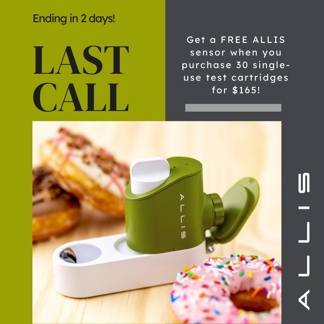 GetAllisSensor's tweet image. 2 days left to get your FREE ALLIS sensor at getallis.com! Who's already pre-ordered their ALLIS?