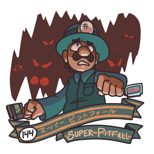 mariiboops's tweet image. #EveryFamicomGame 144: #SuperPitfall

I don't incorporate the quality of a game into the art, but this tweet is free of that rule. 

This game is a stain on the library of the Famicom, and is the reject of the Pitfall series. A certain nerd will give you the details.