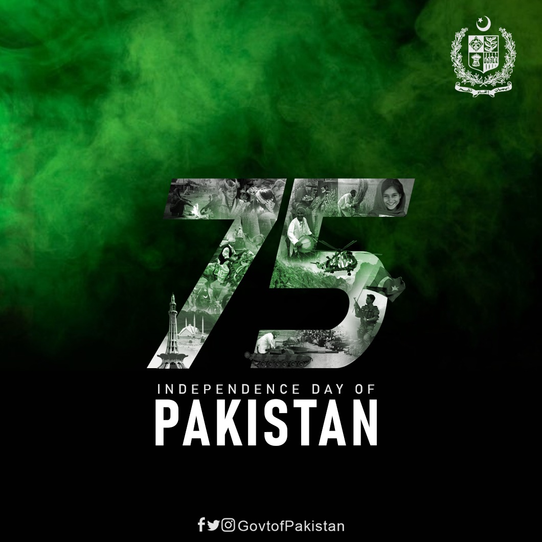 Happy 75th #IndependenceDay to the whole nation. 

#PakistanZindabad 
❤❤🇵🇰