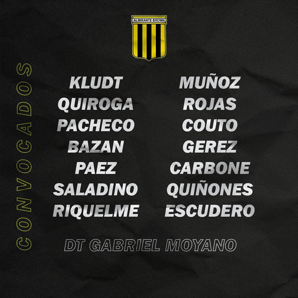 #Futsal 

📋 Estos son los convocados por el DT Gabriel Moyano para disputar la segunda fecha del torneo #AFA ante Cervantes en Dock Sud.

#VamosAlmirante