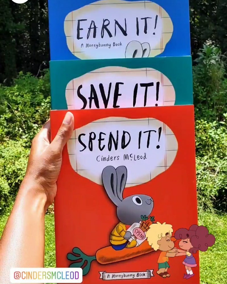 Great post from @shelvesbookstore. Thank you so! The bunnies look so happy! #childrensbook #finlit #financialeducation #moneybunnybooks #moneybunnies