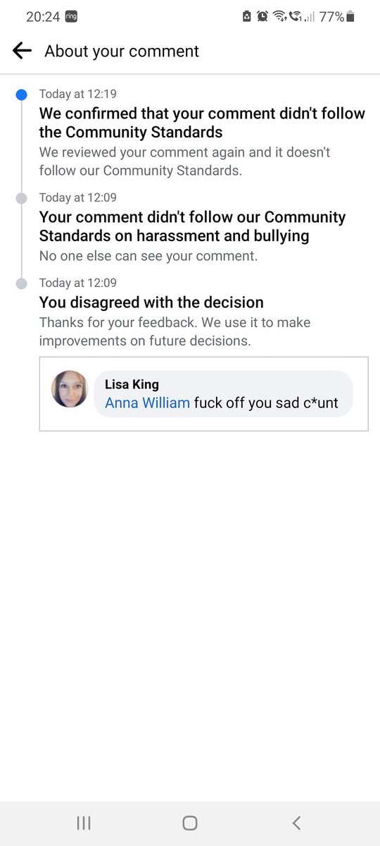 lisanorfolk's tweet photo. So Facebook allow scammers all day and every day yet when you respond to one in a not very nice manner they ban you instead of the scammers! Joke #facebook #facebookiscrap #ihatefacebook https://t.co/OC44WUzgzG
