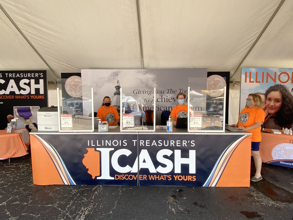 ILTreasurer's tweet photo. The #ILTreasurer’s Office team is excited to meet you at the #ILStateFair this week. We hope you'll stop by our tent on Brian Raney Avenue or our table in the Senior Building near the main entrance. https://t.co/wiHTOEEaPJ