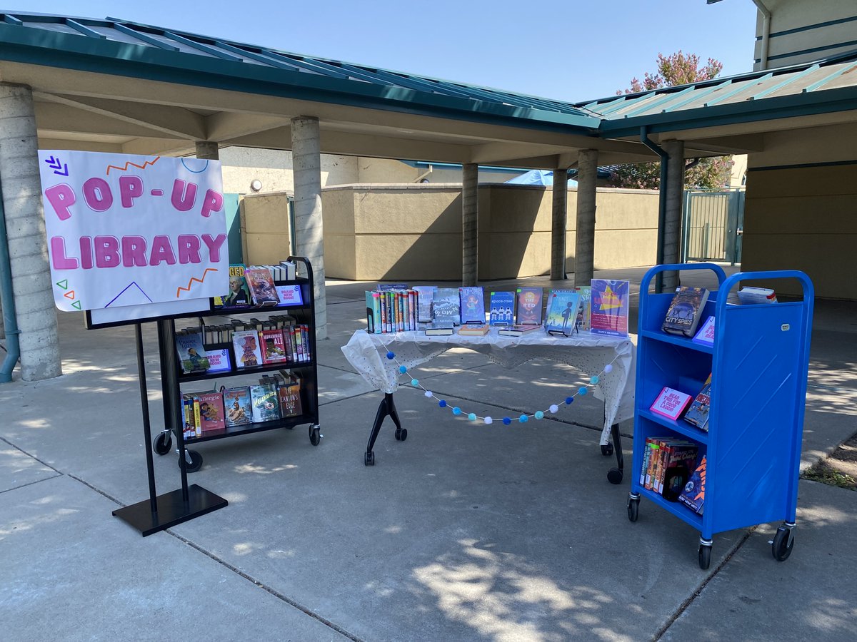 IHMSLibrary's tweet image. First ever Pop-Up Library! Shout-out to @LibraryDvms  for this fantastic idea!  #powerofjag #SRVLibraryLove