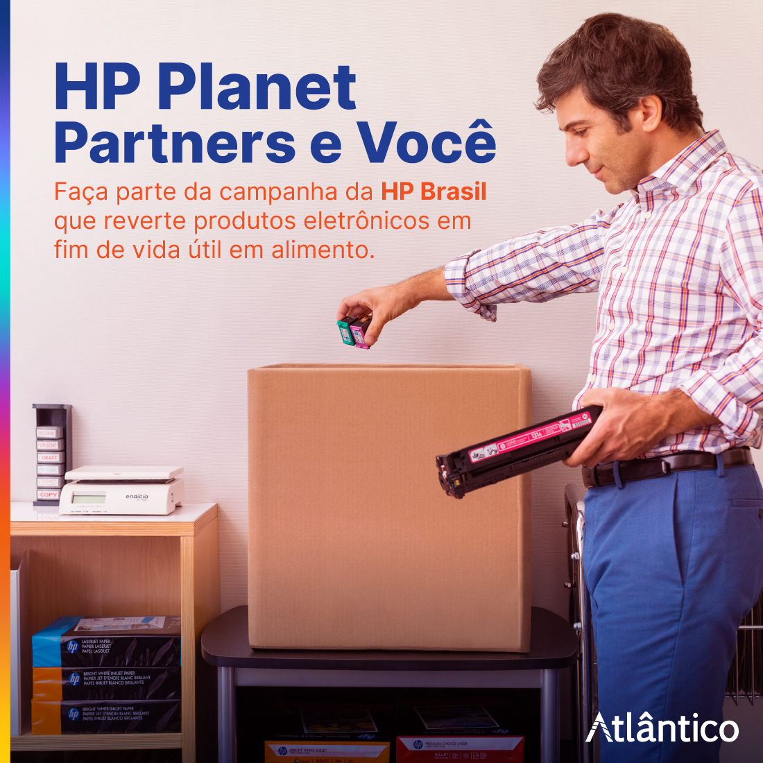 De mãos dadas para ajudar! O Atlântico faz questão de abraçar a causa do projeto do seu parceiro HP Brasil na iniciativa HP Planet Partners e Você.
Participe no link: mla.bs/12971e4b

#hp #hpbrasil #institutoAtlântico