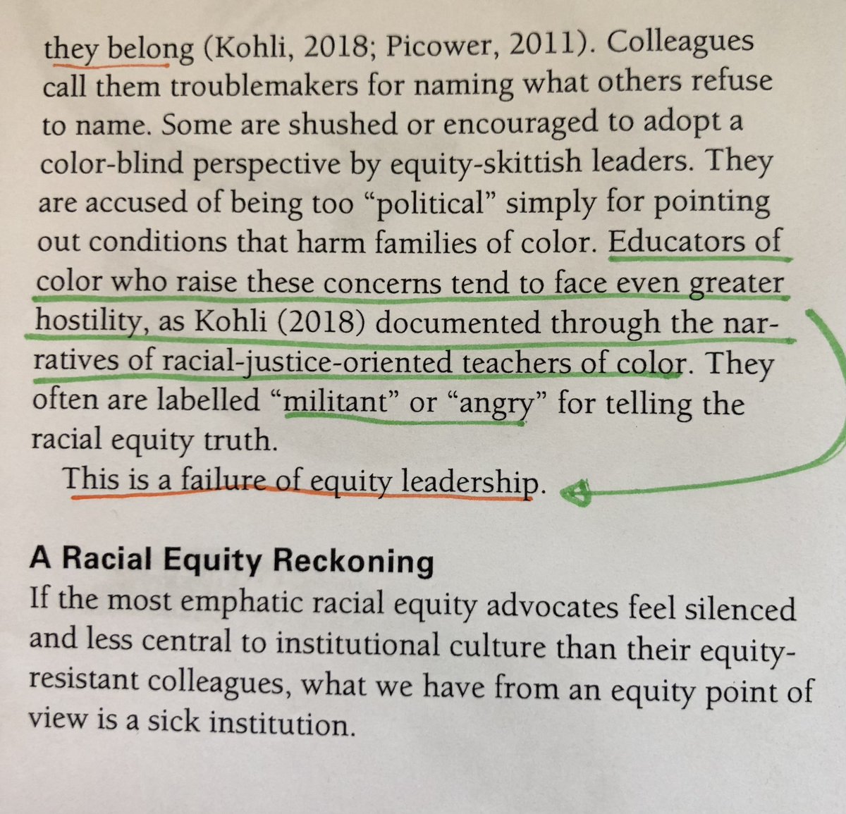 GoslinK123's tweet photo. Reading -Avoiding Racial Equity Detours by @pgorski
βWe cannot fix a problem we refuse to name.β
#EquityInEd #EquityInMath #AntiRacism #schoolCulture #EquityDetours #MTH1W #LDSB https://t.co/rYjNYZCTQ5