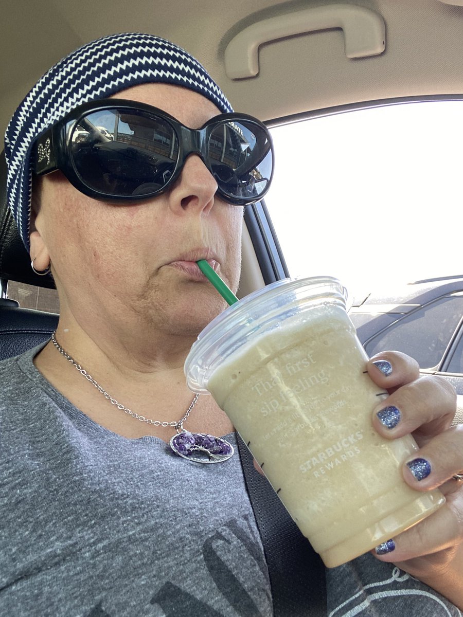 SideGravy's tweet photo. Hey @jason_tsla I got my Starbucks after treatment today!! #CancerSucks #ChaiRocks https://t.co/9R1tuZtnel
