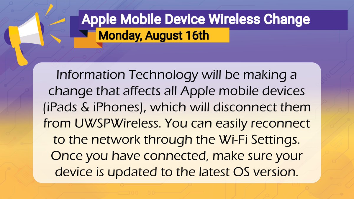 For more information view this Campus Announcement: mypoint.uwsp.edu/Announcements/…