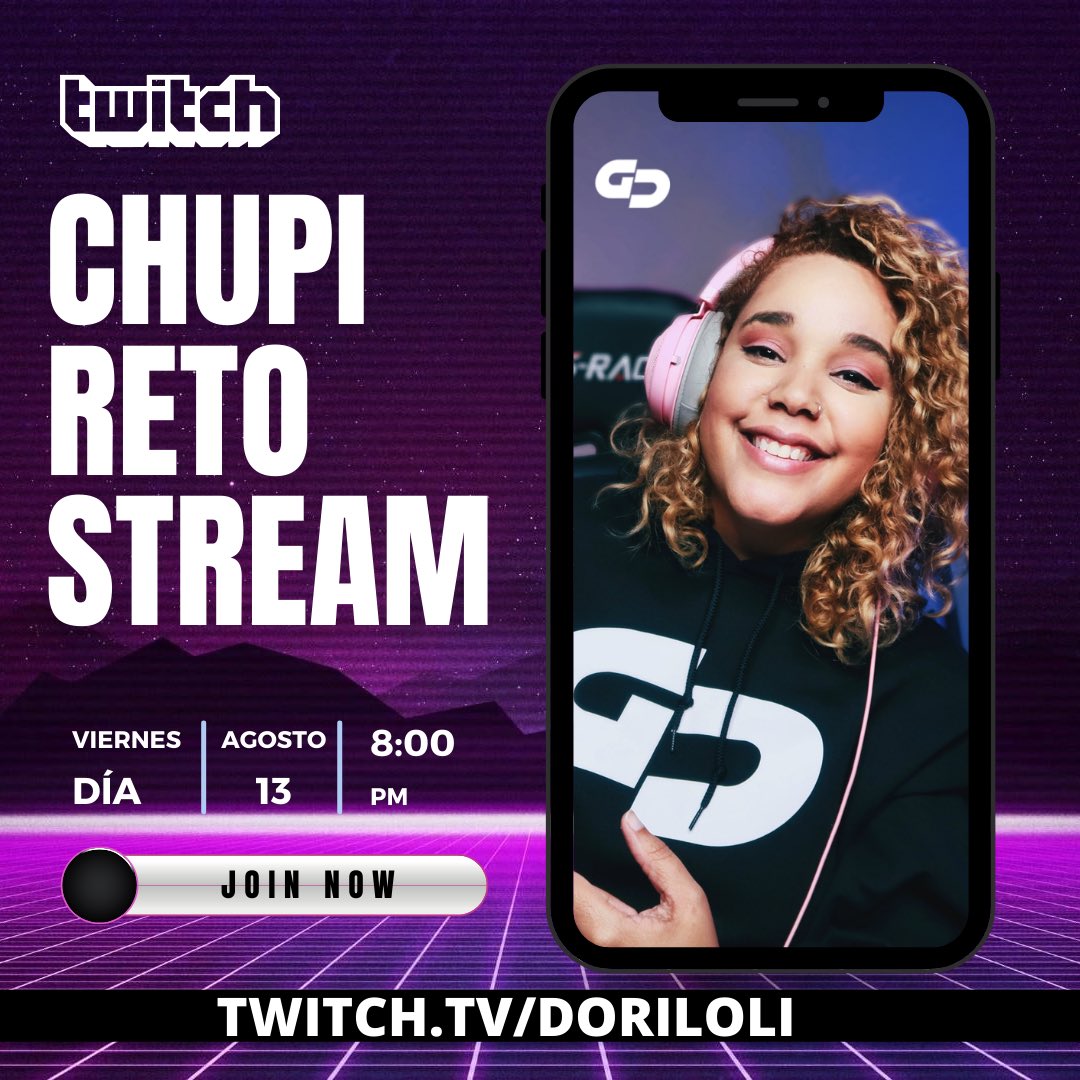 GamingDori's tweet photo. FAMILIA!! SQUAD!! Hoy hay Chupi-Reto Stream por mi canal de Twitch. COMENZAMOS A LAS 8PM
Llégale que te extraño 💜🐨🍺

🔗https://t.co/rrql0fC93c https://t.co/jmE2BnIb2K