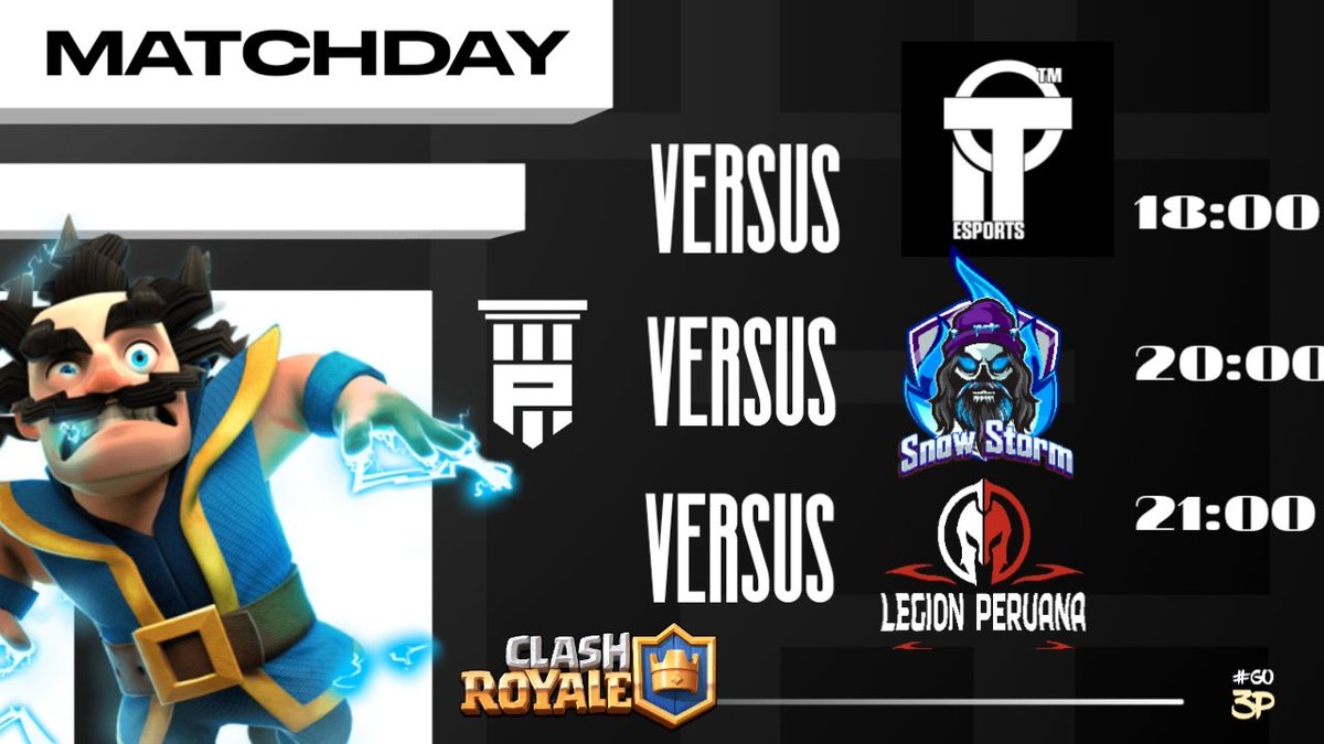 Sexta 13 !!!

Hoje a equipe tem 3 desafio 13 pela frente...

🏆 <a href="/Cup_Internation/">International Cup</a> 
Playoffs
🆚 <a href="/TopCR5/">min</a>  🇩🇪
⏰ 18:00 🇧🇷🇦🇷
📺❌

🏆 @SuperLeague_CR   Rodada 1
🆚 <a href="/SnowStormeSport/">Snow Storm</a>  🇺🇸
⏰ 20:00 🇧🇷🇦🇷
📺❌
🏆 @OficialAMCC  Rodada 3
🆚 <a href="/PeruanaLegion/">Legión Peruana</a> 
📺❌

#ClashSextou #Go3P #tropa3P