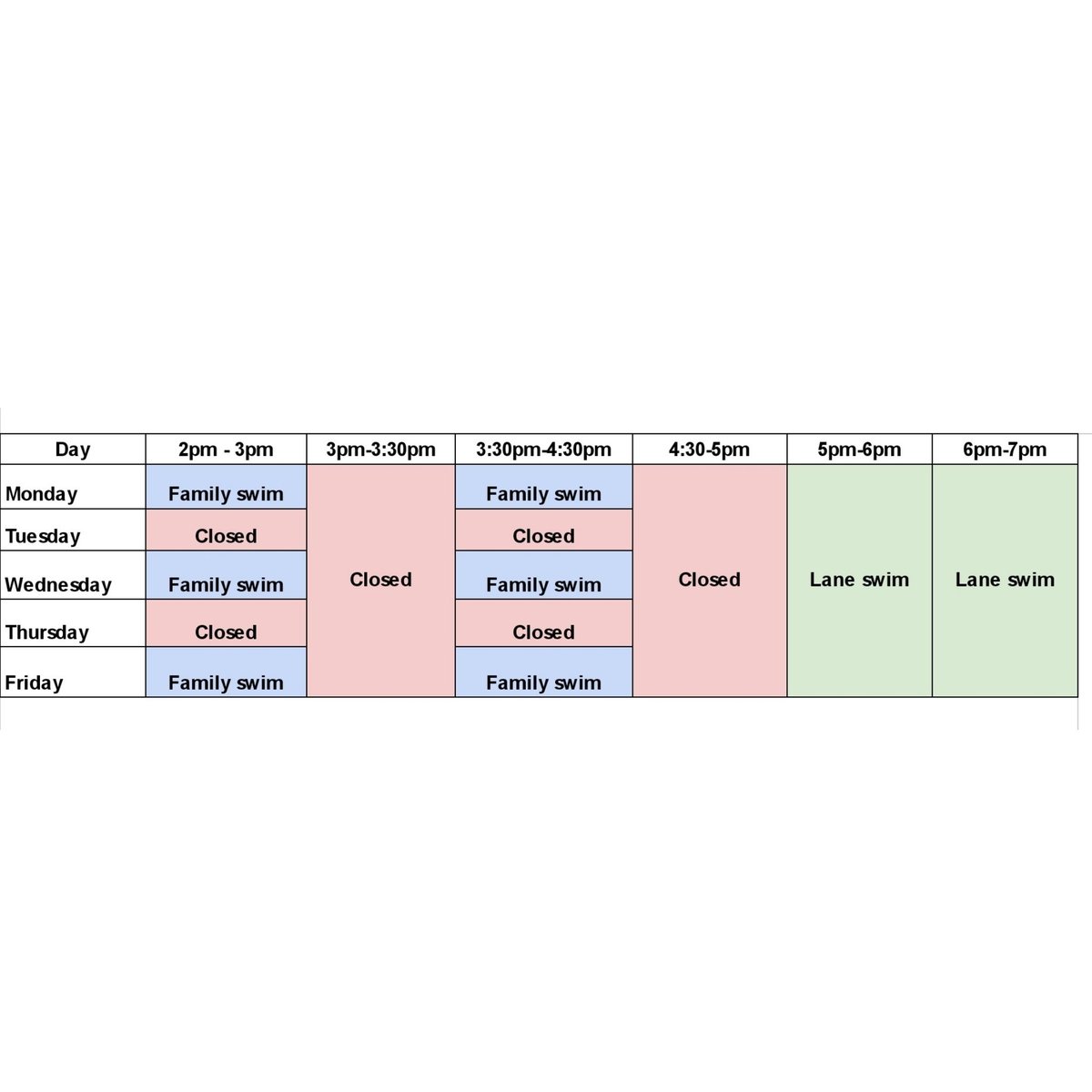 StanhopePool's tweet photo. From this WEDNESDAY (18th August) we will be adding family swims to the timetable. 

Bookings are required and can be placed here: https://t.co/x9FKtRhu2o https://t.co/RxoWYQMoe4