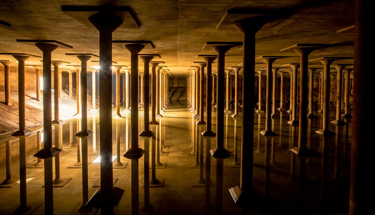 buffalobayou's tweet photo. Today we are celebrating the 95th birthday of the Buffalo Bayou Park Cistern! Grab some (individually wrapped) treats from our Visitor Center team tonight until 8pm. The final Cistern tour of the day is at 6pm. https://t.co/wuXrp0Y57T #bbpcistern #buffalobayou https://t.co/bSQ4wVzxtJ