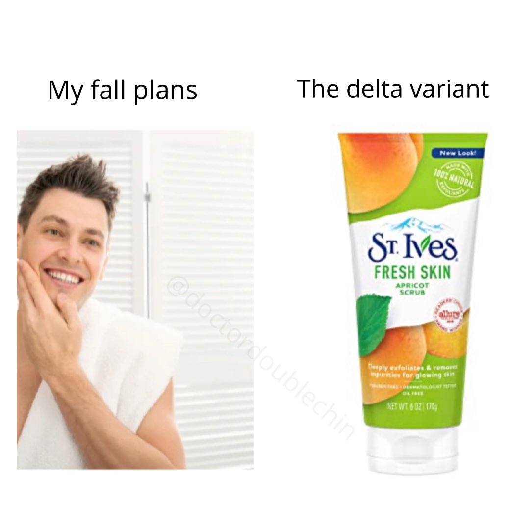 Doc2Chinz's tweet photo. #COVID19 #DeltaVariant #myfallplans #skincare #CovidIsNotOver #Corona #dermatology #beauty https://t.co/av9ecpNWQG