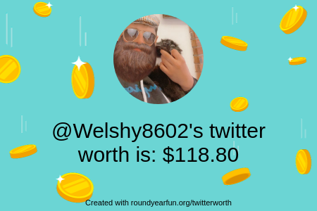 DionBossMan's tweet image. My Twitter worth is: $118.80

Find yours with funallaround.me/twitterworth

⠀