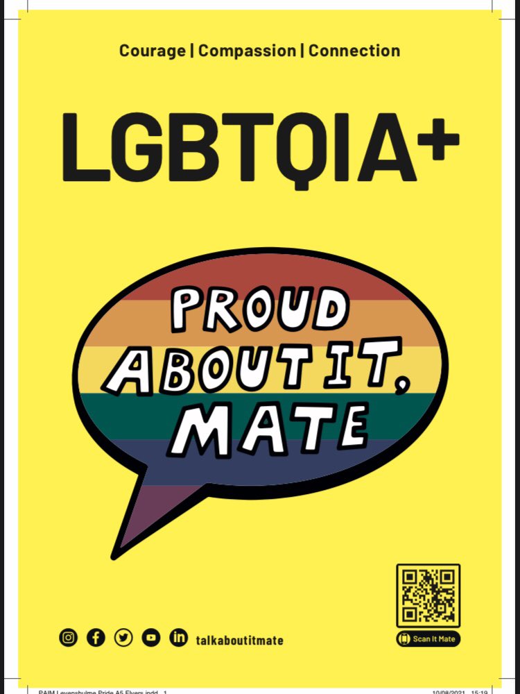 Don’t forget I’ll be with  the fabulous <a href="/rmikermike/">Mike Richard</a> at <a href="/levepride/">Levenshulme Pride</a> tomorrow and Sunday from 12-5! 🌈
Come down and say hi, find out about the fantastic work <a href="/talkaboutitmate/">Talk About It Mate</a> are doing and what #ProudAboutItMate has coming up. Here’s  where to find us. 💜❤️💚🧡🖤🌈