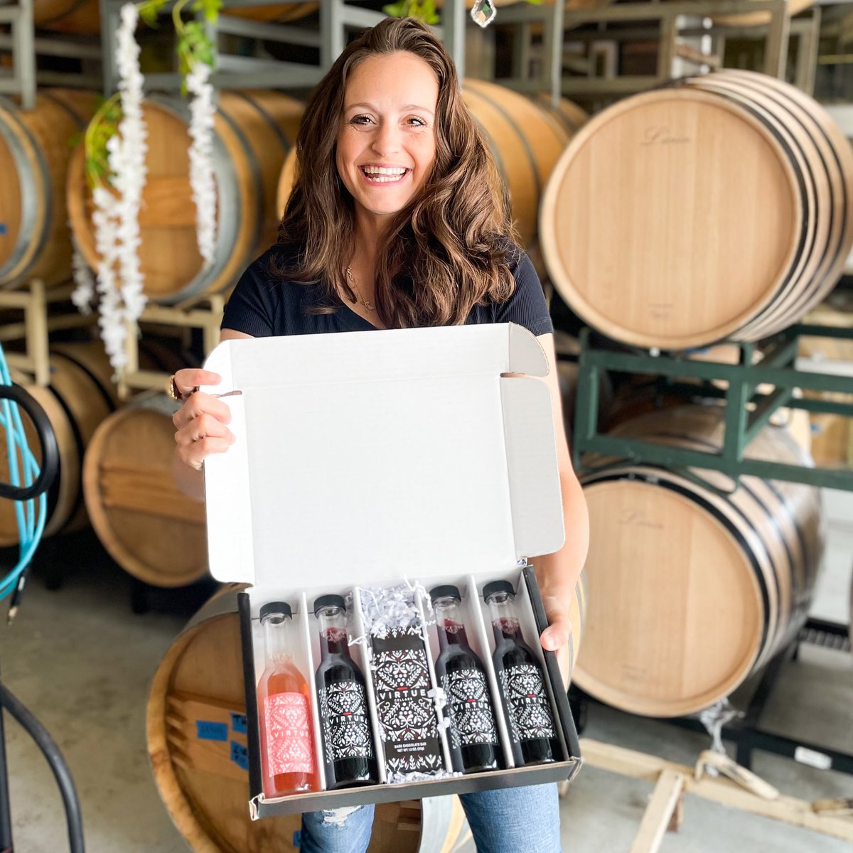 Kbluher's tweet photo. Inside the box ideas!💡🎁🍷Our tasting boxes launch next week, and you can pre-order today. Learn more about the impetus of our at-home tasting kit here: https://t.co/ysp2Ne8dLt https://t.co/WybH1GiLah