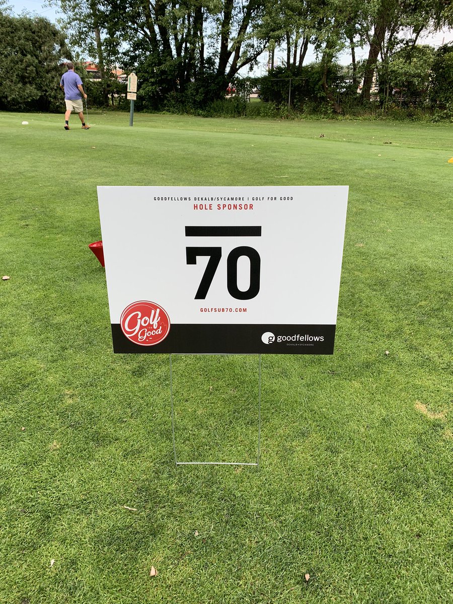 Shoutout to @Sub70 for sponsoring the local charity outing today and for donating a wedge #golfforgood #goodfellows