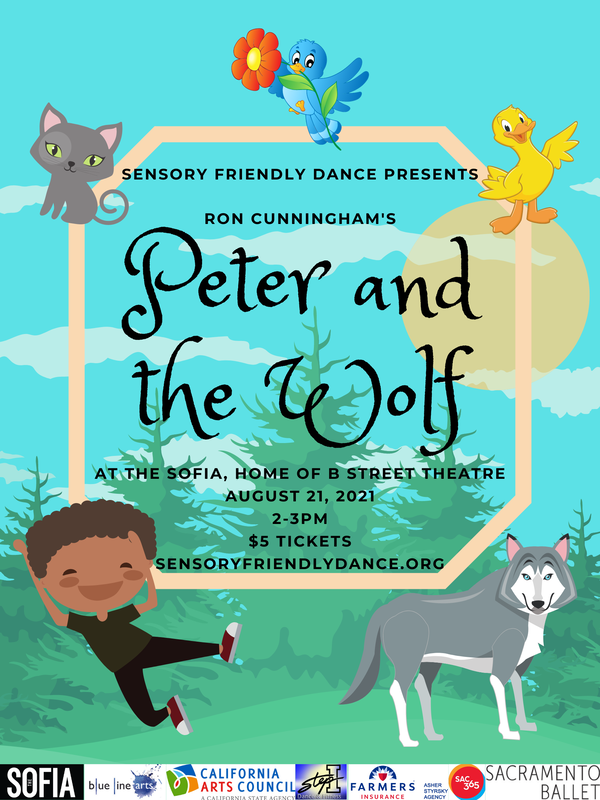 1️⃣ more week until <a href="/DanceSensory/">SensoryFriendlyDance</a>'s performance of Ron Cunningham's Peter and the Wolf!

Watch the classic children's story presented as a 30-minute ballet, along with interactive activities before and after the performance on August 21: sensoryfriendlydance.org/performances.h… #AD <a href="/thesofiasac/">The Sofia, home of B Street</a>