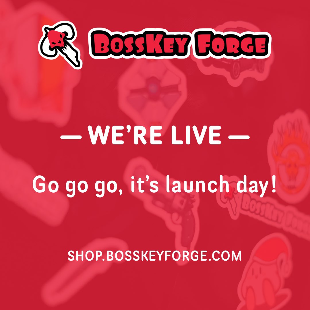 BossKeyForge's tweet image. BossKey Forge officially opens for business! We make stuff for nerds, come check it out. Loot awaits…