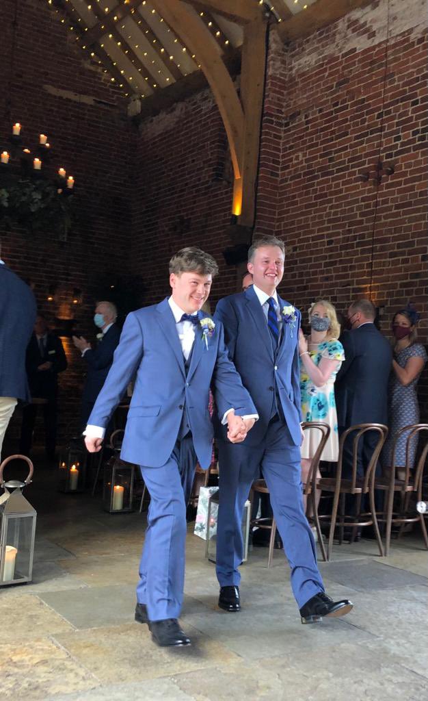 AdBPhD1's tweet photo. Wow, what can I say. I fee absolutely overcome with emotion😭 Today I married my partner of 12 years . I’m honoured as a gay man in the UK to exercise my right to marry the person I love &amp; I’m humbled &amp; saddened for those in this world who don’t hold the same privilege as I do 🏳️‍🌈 https://t.co/BjRopYUY7s