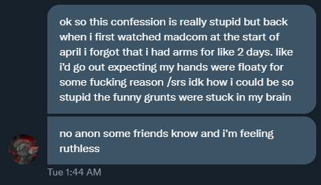 madnesscombatc1's tweet photo. confession #972 https://t.co/mhDggSy6se