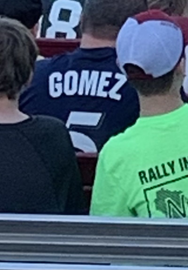 JerseyoftheGame's tweet photo. Everyone has a Carlos Gomez @Brewers jersey, but Hector Gomez? That’s rare #jerseyofthegame #BrewCrew #randomjerseysightings #tratnation https://t.co/IvGWB7vHoz