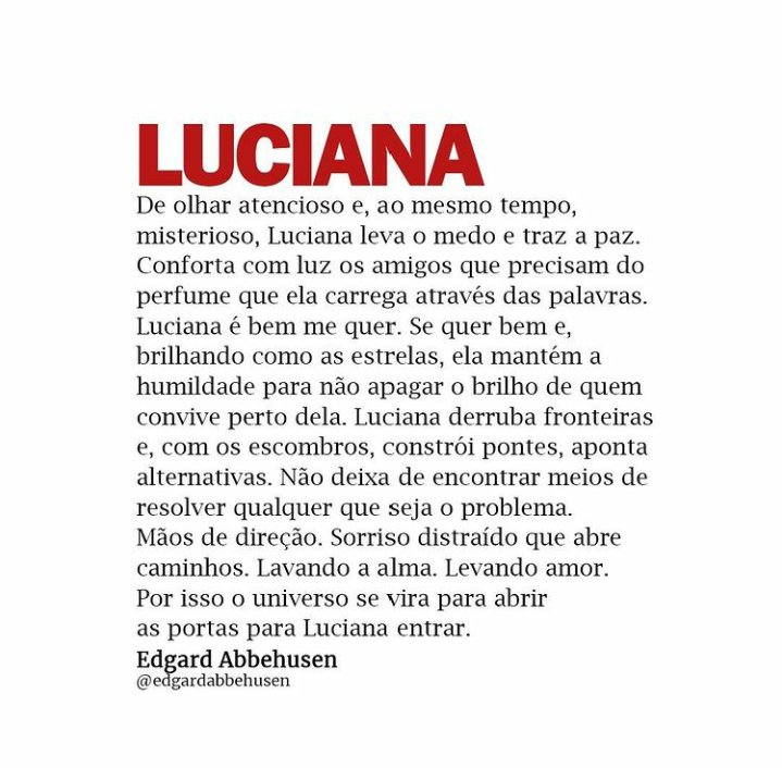 Upestrela's tweet image. Nunca li algo tão lindo sobre o meu nome ❤😍❤
Obrigada Edgard 🙏