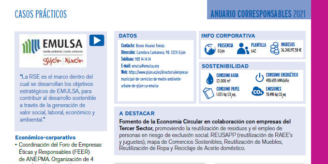 Corresponsables's tweet photo. .@EMULSAGijon recoge equipos informáticos usados para su rehabilitación y posterior donación para su reutilización por estudiantes de Gijón. Consulta más buenas prácticas en el #AnuarioCorresponsables2021 👉 https://t.co/cEUda6DHN8 https://t.co/S3ltu7dVMV