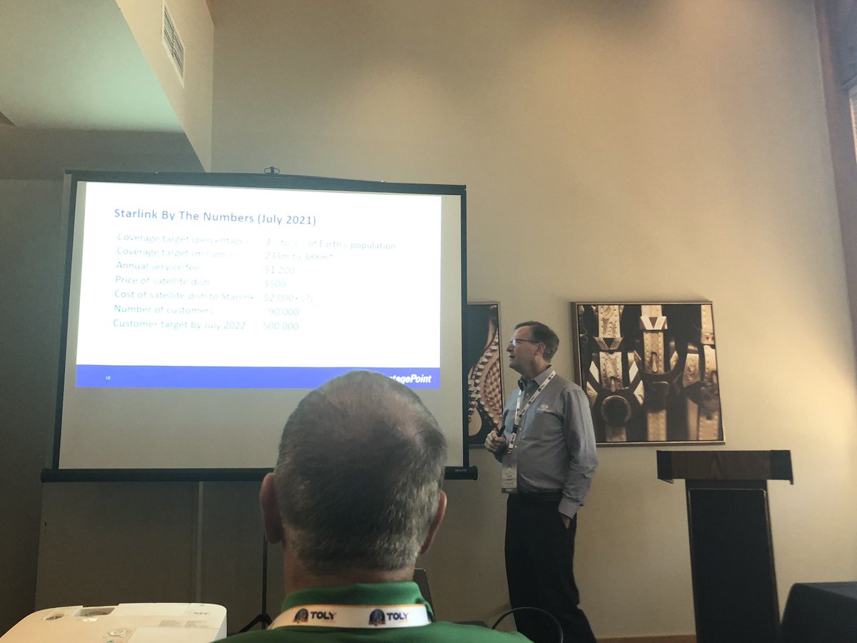 Loved listening to <a href="/VPSLT/">Larry Thompson</a> school us on what lower earth orbit satellite truly means to the landscape of broadband in rural America. No one knows the business better! <a href="/Vantage_Pnt/">Vantage Point Solutions</a> #BetterBroadbandBetterLives #FiberForTheFuture