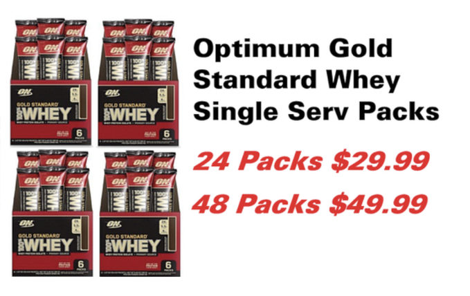 Get a 24 pack - single serving size - Optimum Nutrition GOLD STANDARD Whey for only $29.99 at DPS Nutrition with coupon DPS10

Save more - get a 48 pack for only $49.99

Order now on our #OptimumNutrition special page ->  https://t.co/mjUcP3r8St

#TrueStrength @Team_Optimum https://t.co/AXR6xhGkUp