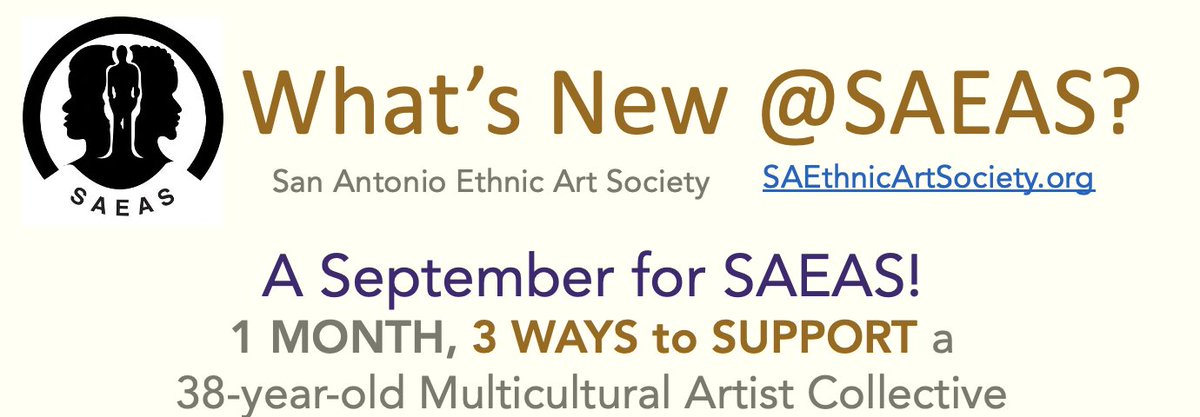 ➡Each week in September, NEW artwork will go up for silent auction. Bid online - Early and Often! Learn more at SAEthnicArtSociety.org #SupportBlackArtists #blackart #SanAntonioArt