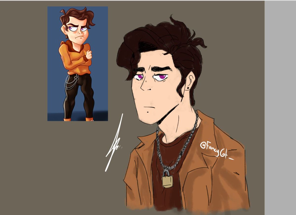 trate de hacer un sketch del personaje que cree hace como 1 año 
tal vez lo termine y lo haga mejor pero por el momento
que les parece?