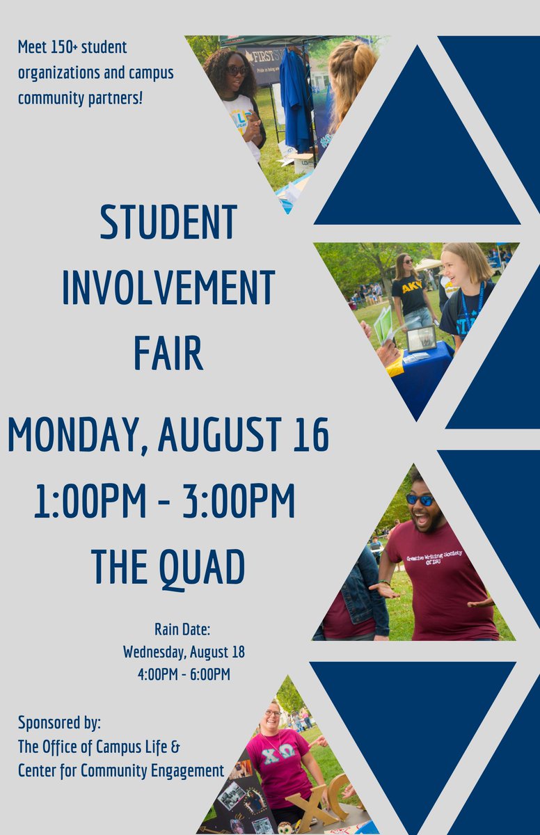 IndianaStateADP's tweet photo. Come see State for ADP at the Involvement Fair this Monday! https://t.co/A1rsike8L6
